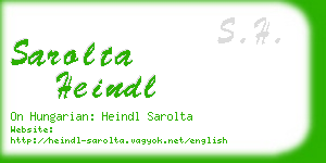 sarolta heindl business card